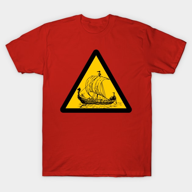 Viking Warning T-Shirt by NovaOven